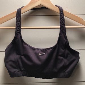 NIKE black halter sports bra size Medium